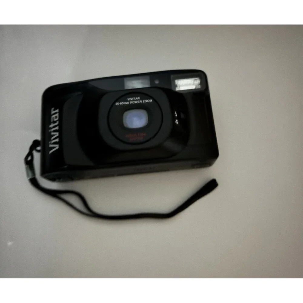 Vivitar 35mm Film Camera 335PZ DB with Box, Instructions 1996 VTG Tested Works